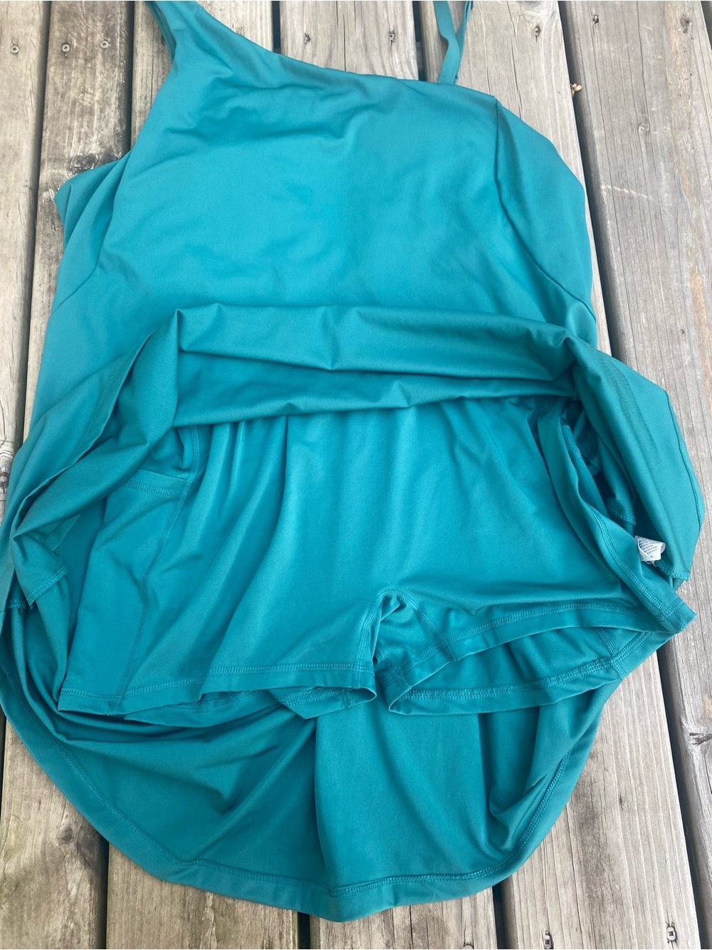 Avia Teal One-Shoulder Camisole - Picture 2 of 3